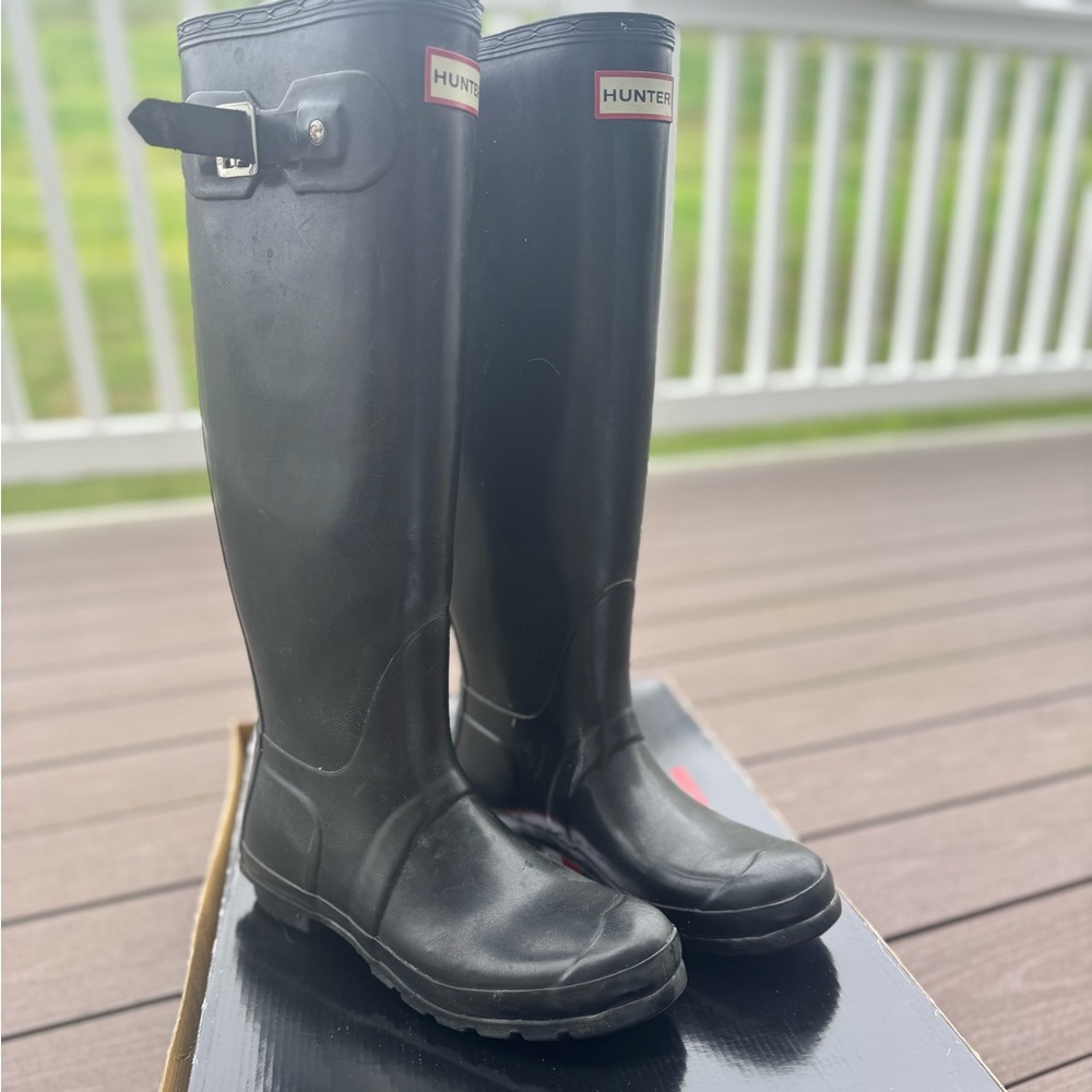 Nordstrom Black Rain & Snow Boots Waterproof Tall